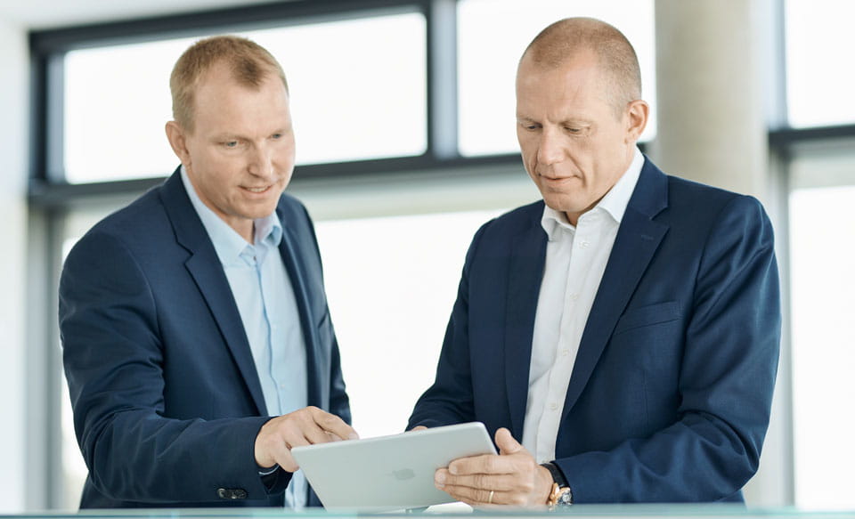 DSV CEO Jens Bjørn Andersen and CIO Jesper Riis 2018