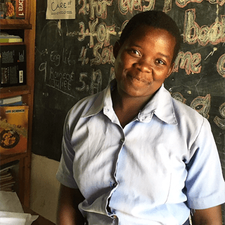DSV supports a project through which Judith can continue to go to school