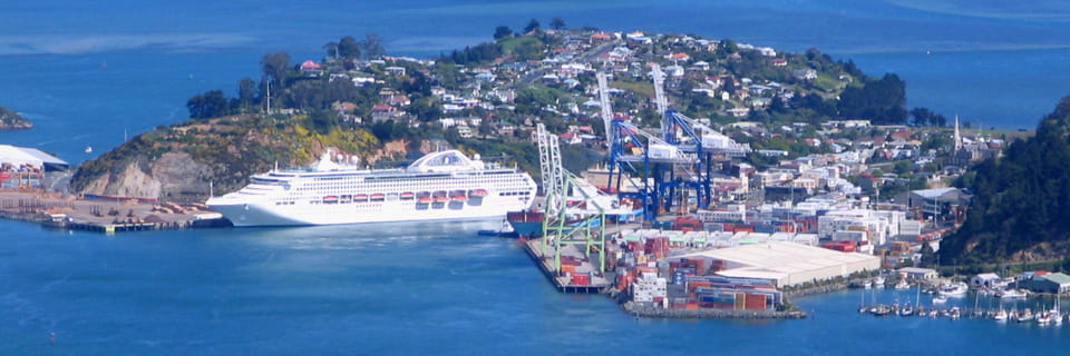 Cruise ship at Port Chalmers NZ