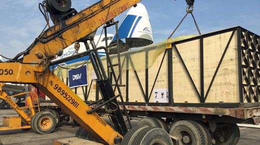 DSV Proejcts air charter from India to Canada