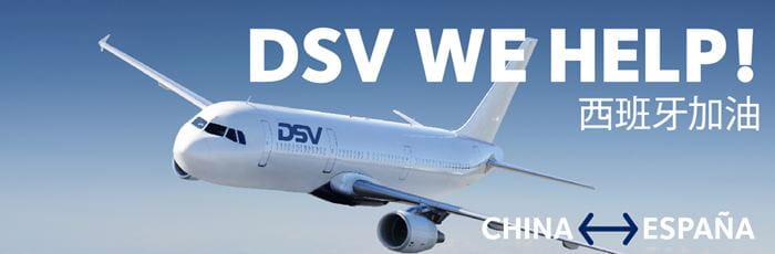DSV We Help Puente Aéreo China España COVID19