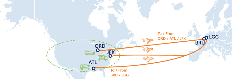 mapa red charter aereo coronavirus belgica usa