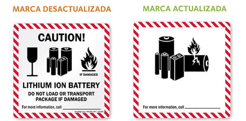 marca transporte mercancia bateria litio