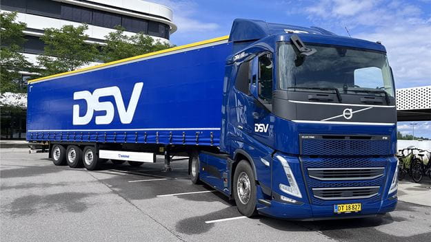 dsv transport and logistics Volvo FH battery electric trucks
