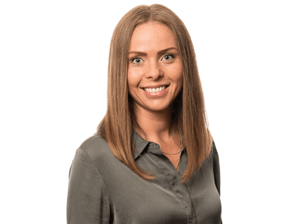 woman smiling