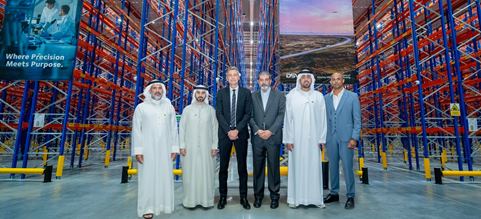 Royal Danish Consulate General, Joakim Larsen attending the opening of DSV's new warehouse in Dubai