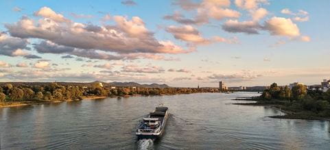 View over the Rhine river