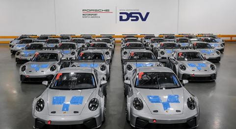 Porsche Rennwagen in Halle