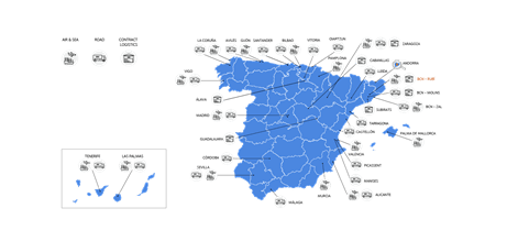 mapa delegaciones dsv schenker españa 2026