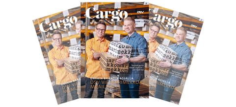 Suomen DSV-yhtiöiden asiakaslehti Cargo 1/2025. Kansikuva.
