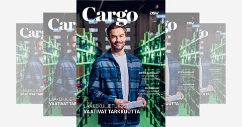 DSV-yhtiöiden asiakaslehti Cargo, numeron 1/2026 kansikuva.