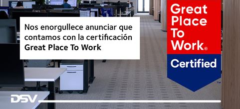 DSV México obtiene la certificación Great Place To Work