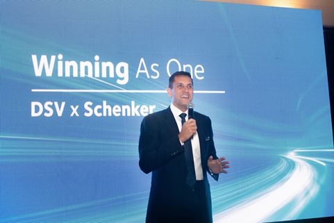 Gustavo Silva - CEO LATAM de DSV en la ceremonia de integración DSV x Schenker