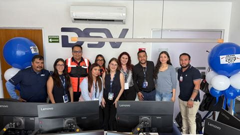 DSV inaugurando la nueva oficina en el aeropuerto internacional de Monterrey