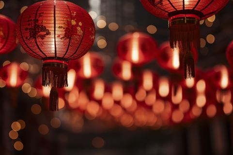 Año nuevo Chino 2026, linternas chinas 