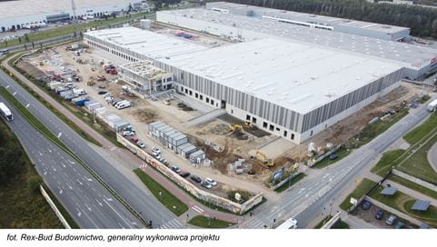 New warehouse in Poland during construction