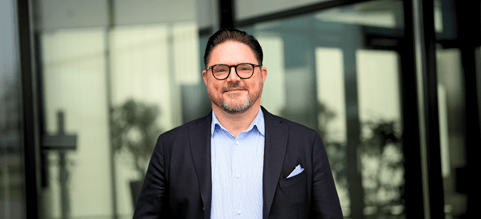 Johan Axelsson, säljdirektör för flyg- och sjöfraktverksamheten på DSV i Sverige.