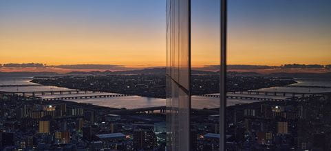 Reflection of sunset