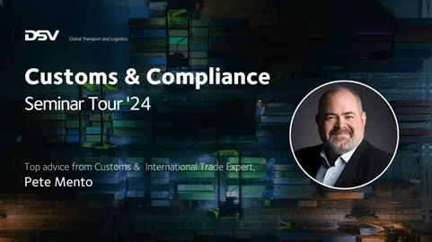 DSV Customs and Compliance Seminar Hero Banner Image