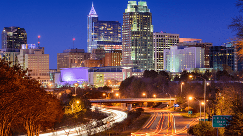 Raleigh Durham Skyline View