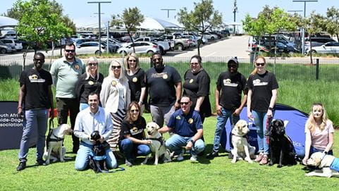 SA Guide dogs association and DSV employees come together learning about workplace inclusion