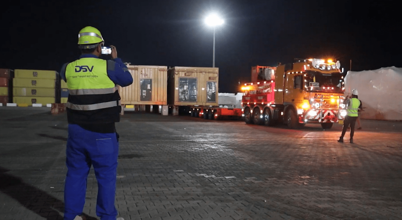 E-house transportation from Basra to Rumaila