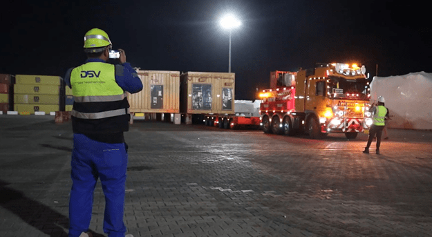 E-house transportation from Basra to Rumaila
