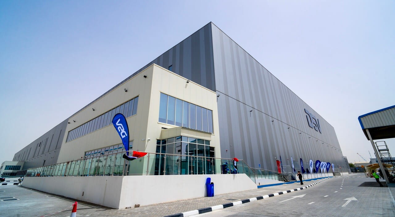 DSV celebrating the opening of their new warehouse facility in Dubai's Jebel Ali free zone