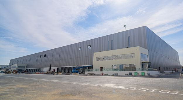 Progress of DSV's new warehouse facility in Dubai