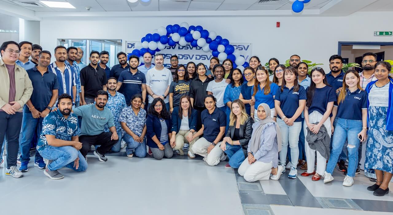 DSV in Dubai celebrating their official go-live launch 