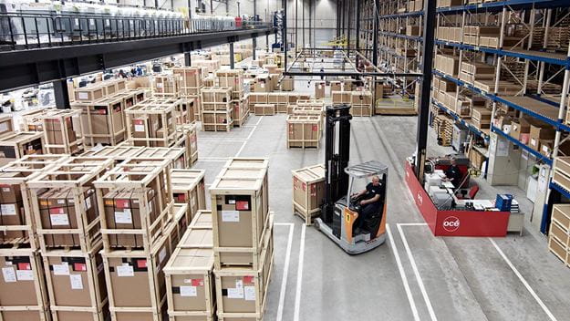 Inside the DSV warehouses with large quantities of shelf and bin