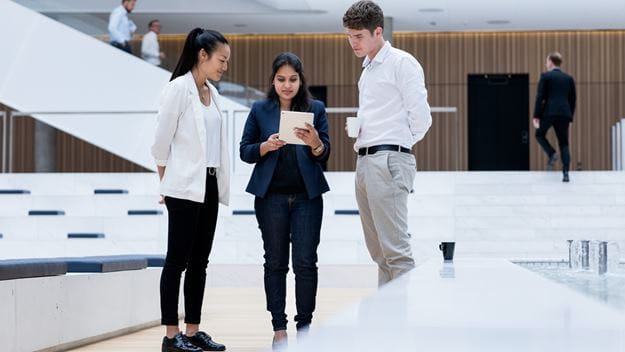 Gruppe Auszubildender