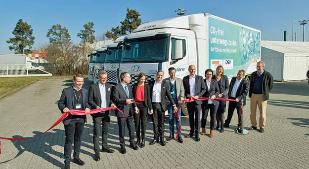 Einweihnung Wasserstoff-Lkw