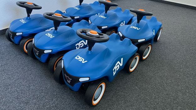 DSV Bobbycars im Büro
