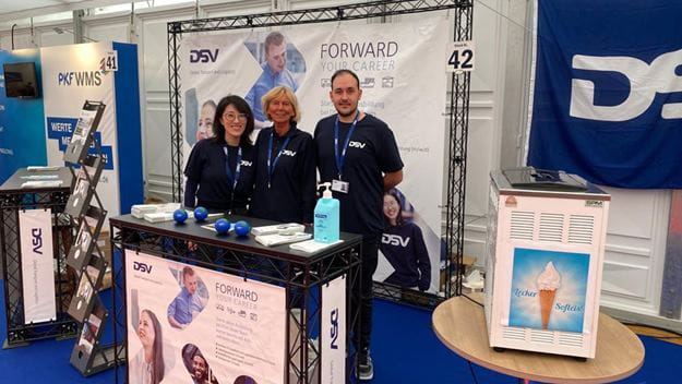 DSV Messestand auf der Jobmesse in Westerkappeln