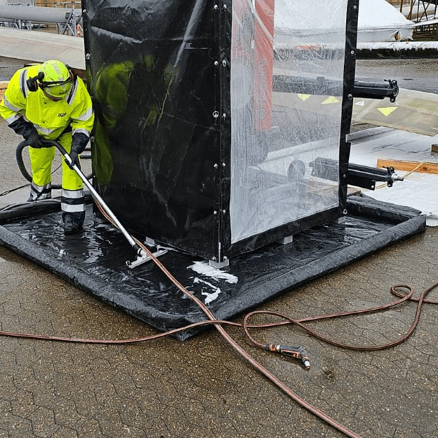 Vindmølle opskæring rengøring