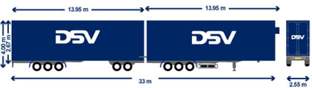 camion duo trailer
