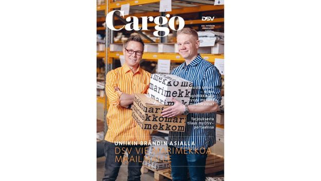 Suomen DSV-yhtiöiden asiakaslehti Cargo 1/2025, kansikuva.