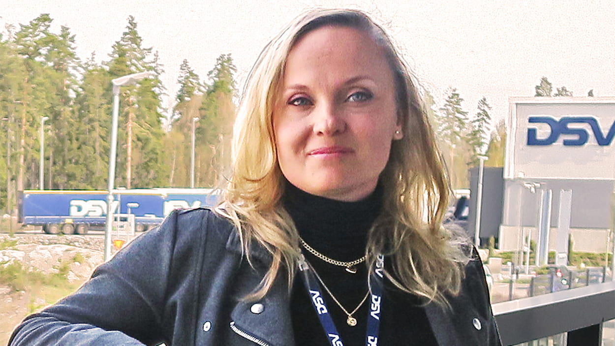 DSV Roadin myyntiedustaja Nina Mattila
