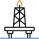 Icône noire du baril de pétrole