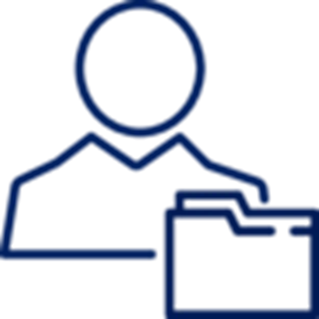 Account owner blue icon