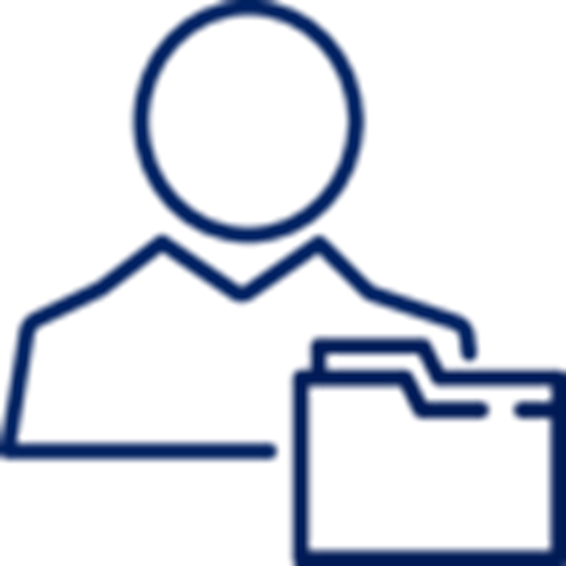 Account owner blue icon