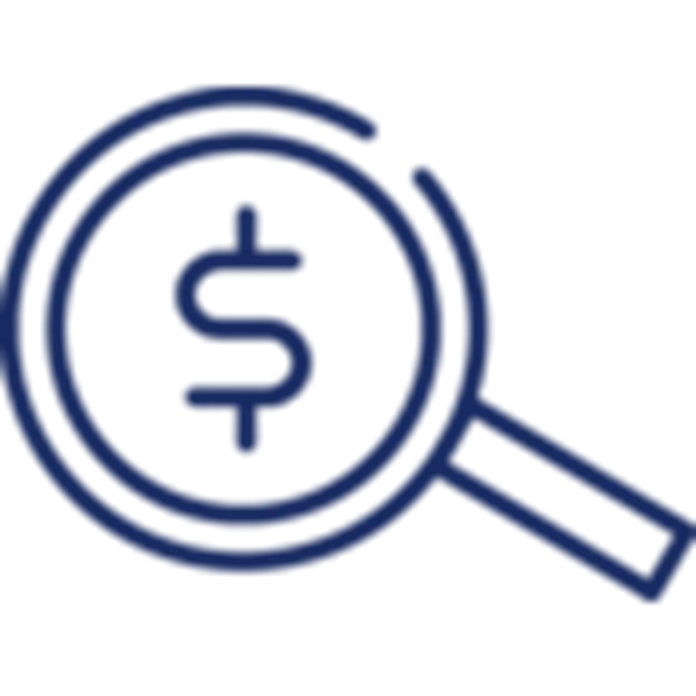 Transparent pricing structure icon