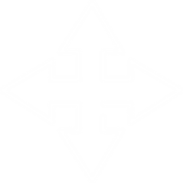 Vier richtingspijlpictogram