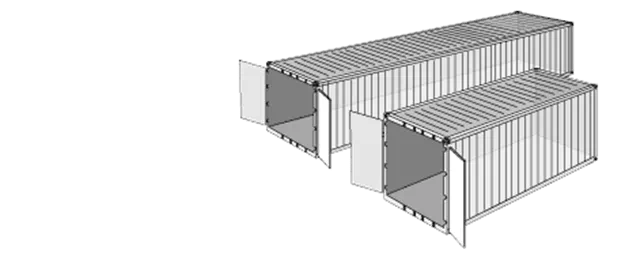 Dry containers sea freight