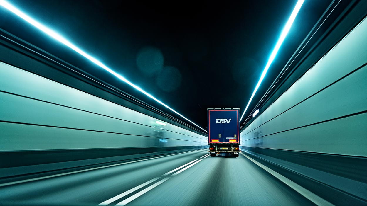 Truck in a tunnel