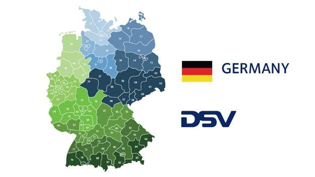 mappa codici postali germania