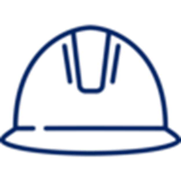 Ícono de casco en color azul marino