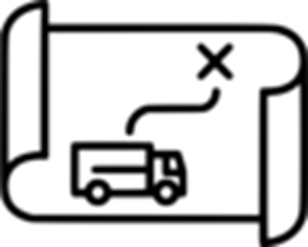 Ícono de estudio de ruta