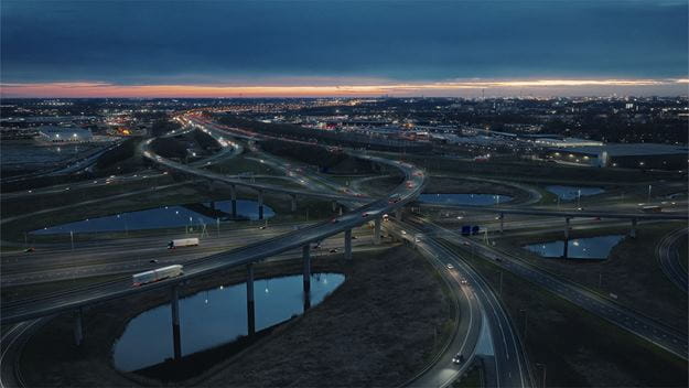 dsv transport and logistics aerial high ways